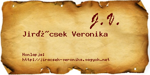 Jirácsek Veronika névjegykártya